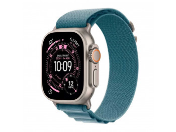 Սմարթ ժամացույց APPLE Watch Ultra 3 GPS+Celluar 49mm Natural Titanium with Light Blue Apline Loop (A3281) (MEWP4QI/A)