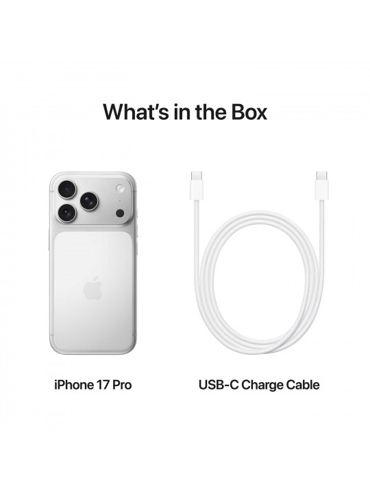 Սմարթ հեռախոս APPLE iPhone 17 Pro 256GB (Silver) (A3523) (MG8G4AF/A)