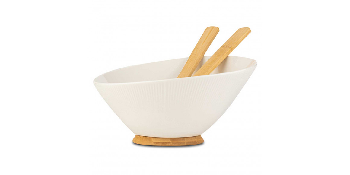 Тара NAVA 10-025-001 TERRESTRIAL WHITE W/BAMBOO BASE 24CM 