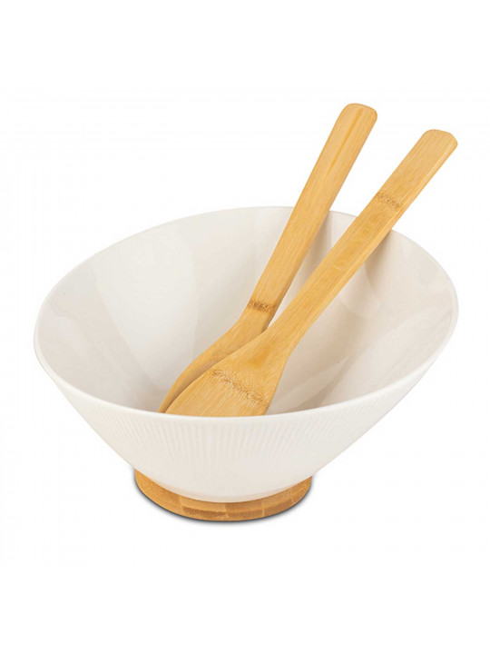 Տարա NAVA 10-025-001 TERRESTRIAL WHITE W/BAMBOO BASE 24CM 