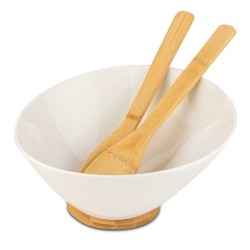 Тара NAVA 10-025-003 TERRESTRIAL WHITE W/BAMBOO BASE 26CM 
