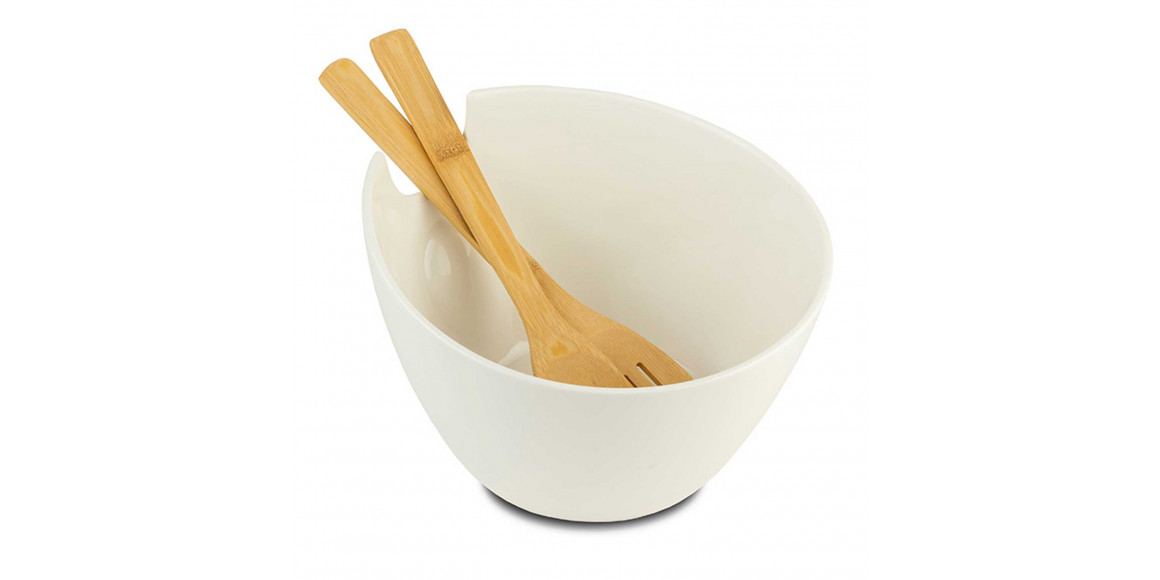 Тара NAVA 10-025-004 TERRESTRIAL WHITE W/BAMBOO SPOONS 24CM 