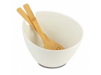 Տարա NAVA 10-025-004 TERRESTRIAL WHITE W/BAMBOO SPOONS 24CM 