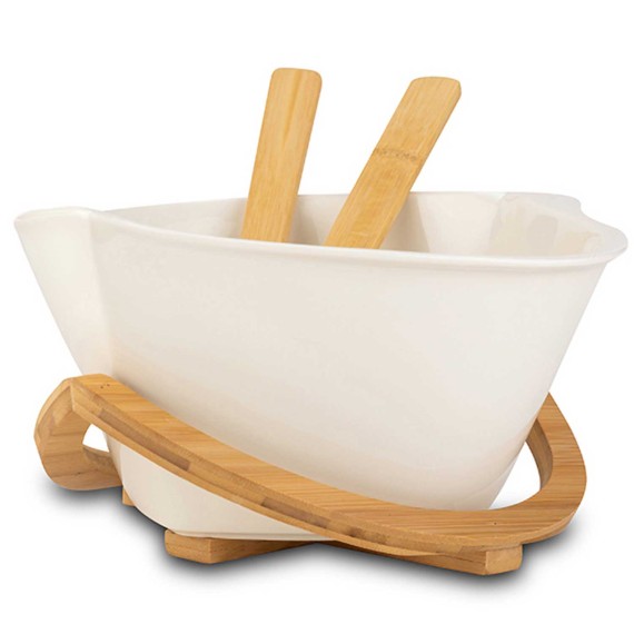 Тара NAVA 10-025-009 TERRESTRIAL WHITE W/BAMBOO BASE 30CM 