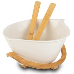 Тара NAVA 10-025-009 TERRESTRIAL WHITE W/BAMBOO BASE 30CM 