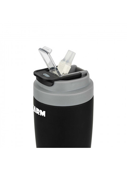 Թերմոս NAVA 10-110-035 WE CARE TRAVEL MUG W/STRAW BLACK 500ML 