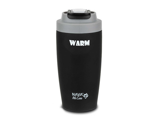 Termos NAVA 10-110-035 WE CARE TRAVEL MUG W/STRAW BLACK 500ML 