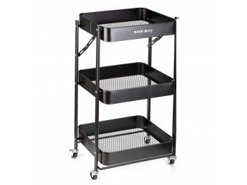 Խոհանոցային սայլակ NAVA 10-170-061 3 TIERS TROLLEY METAL BLACK 