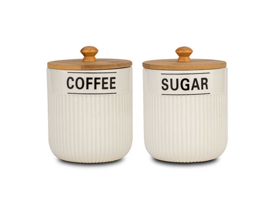 Jar NAVA 10-191-003 COFFEE-SUGAR SET 2PC 850ML 