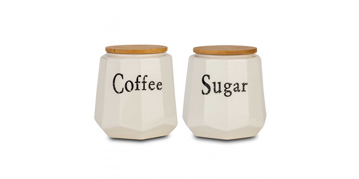 Jar NAVA 10-191-004 COFFEE-SUGAR SET 2PC 650ML 