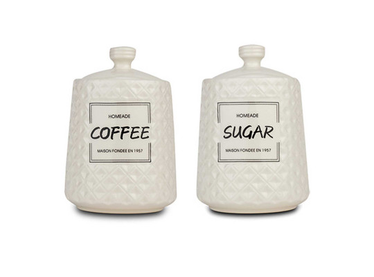 Jar NAVA 10-191-006 COFFEE-SUGAR SET 2PC 800ML 