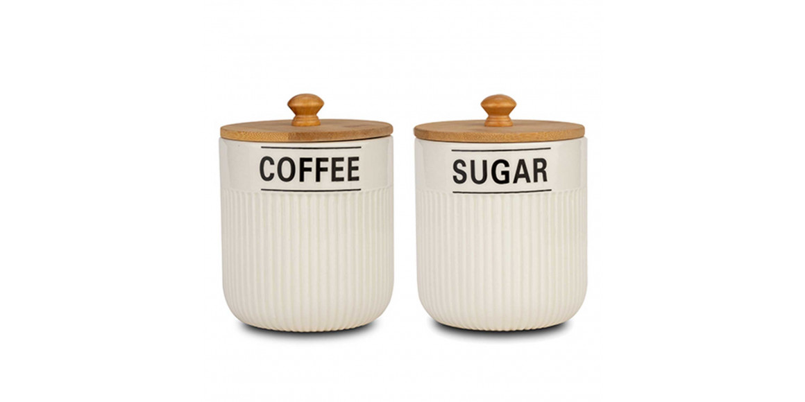 Jar NAVA 10-191-008 COFFEE-SUGAR SET 2PC 850ML 
