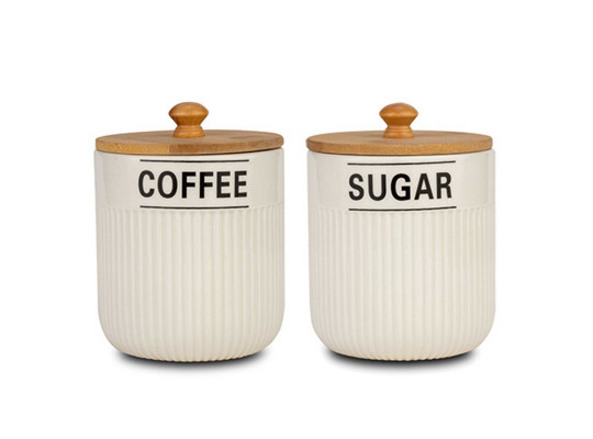 Jar NAVA 10-191-009 COFFEE-SUGAR SET 2PC 850ML 