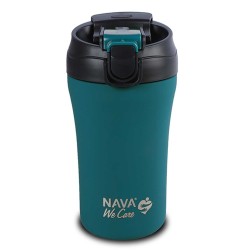 Termos NAVA 10-262-150 S.STEEL WE CARE TRAVEL MUG W/STRAW PETROL 450ML 
