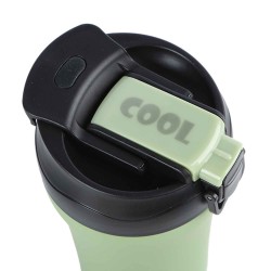Termos NAVA 10-262-151 S.STEEL WE CARE TRAVEL MUG W/STRAW GREEN 450ML 