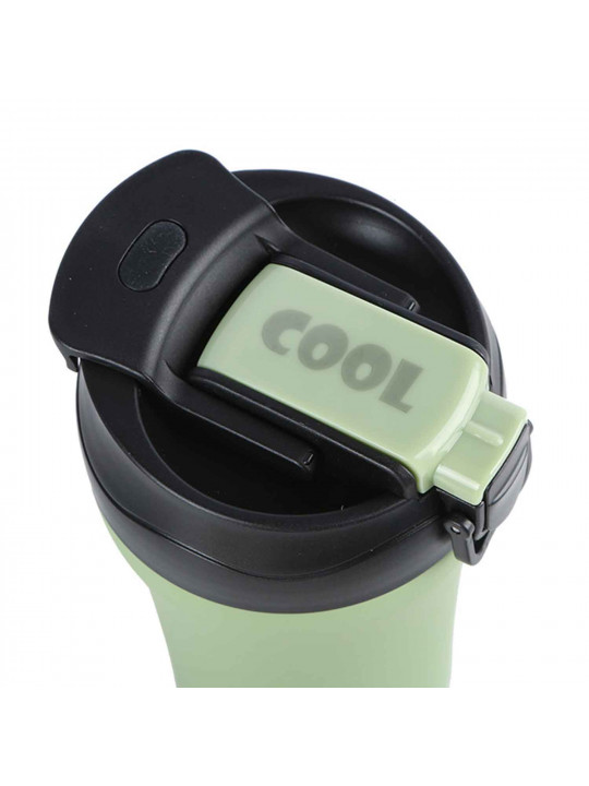 Թերմոս NAVA 10-262-151 S.STEEL WE CARE TRAVEL MUG W/STRAW GREEN 450ML 