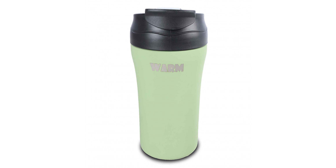Термос NAVA 10-262-151 S.STEEL WE CARE TRAVEL MUG W/STRAW GREEN 450ML 