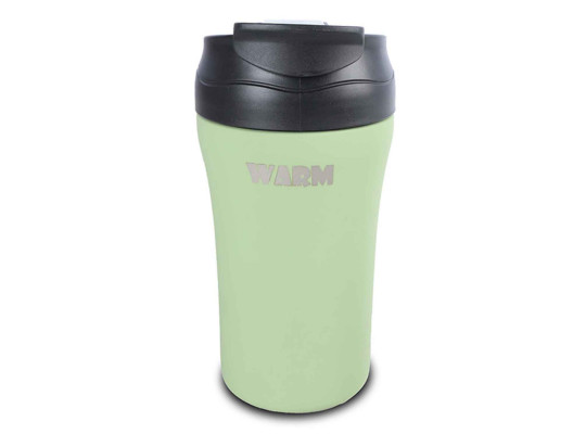 Termos NAVA 10-262-151 S.STEEL WE CARE TRAVEL MUG W/STRAW GREEN 450ML 