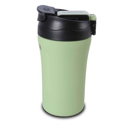 Termos NAVA 10-262-151 S.STEEL WE CARE TRAVEL MUG W/STRAW GREEN 450ML 