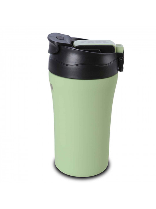 Թերմոս NAVA 10-262-151 S.STEEL WE CARE TRAVEL MUG W/STRAW GREEN 450ML 