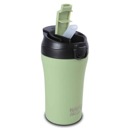 Termos NAVA 10-262-151 S.STEEL WE CARE TRAVEL MUG W/STRAW GREEN 450ML 