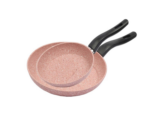 Сковорода FALEZ 16696 SET 2PC PINK 20-26CM 