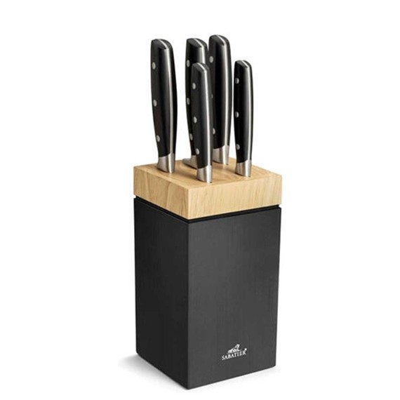 Ножи и аксессуары SABATIER 663080 SEATTLE SET KNIFE BLOCK /5 KNIFE 