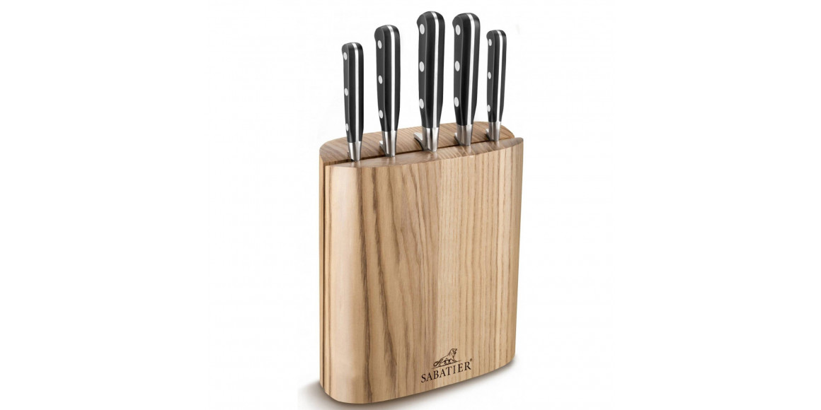 Դանակներ եվ աքսեսուարներ SABATIER 665084 BORNEO SET KNIFE BLOCK /5 KNIFE 