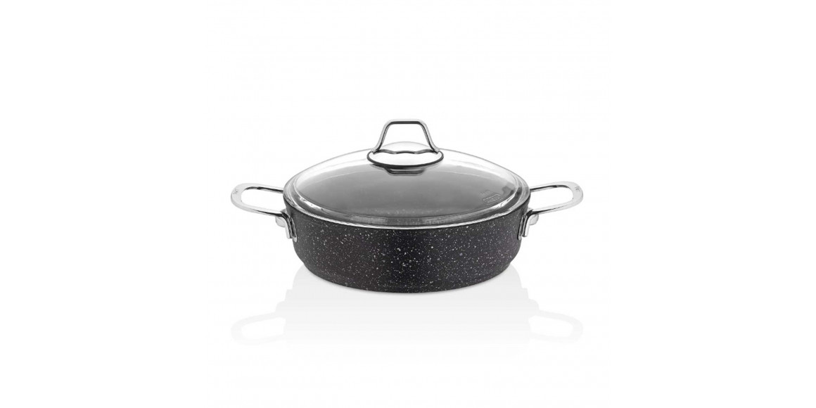 Կաթսաներ FALEZ BLN3021 BLACK LINE S.S HANDLE SAUCEPAN 22CM 