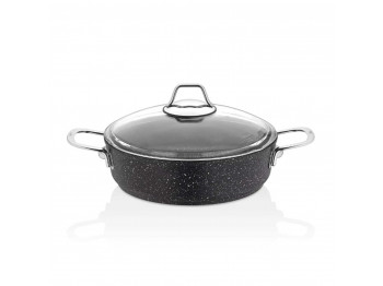Կաթսաներ FALEZ BLN3021 BLACK LINE S.S HANDLE SAUCEPAN 22CM 