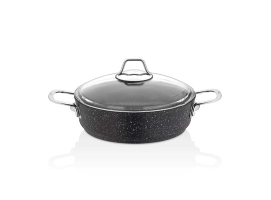 Casserols FALEZ BLN3021 BLACK LINE S.S HANDLE SAUCEPAN 22CM 