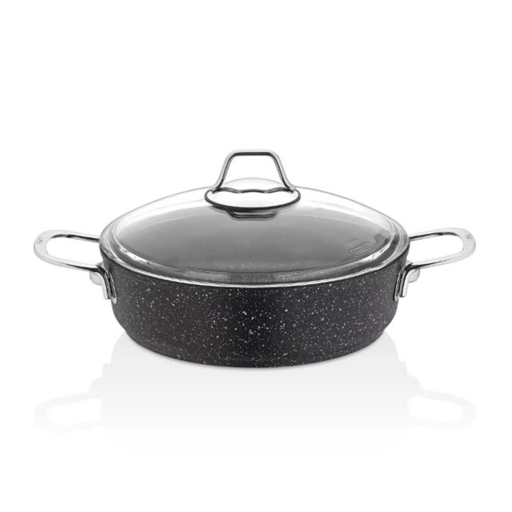 Կաթսաներ FALEZ BLN3021 BLACK LINE S.S HANDLE SAUCEPAN 22CM 