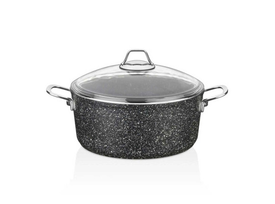 Կաթսաներ FALEZ BLN3048 BLACK LINE S.S HANDLE 30CM 