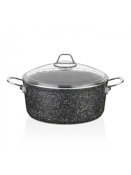 Կաթսաներ FALEZ BLN3048 BLACK LINE S.S HANDLE 30CM 
