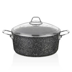 Casserols FALEZ BLN3049 BLACK LINE S.S HANDLE 32CM 