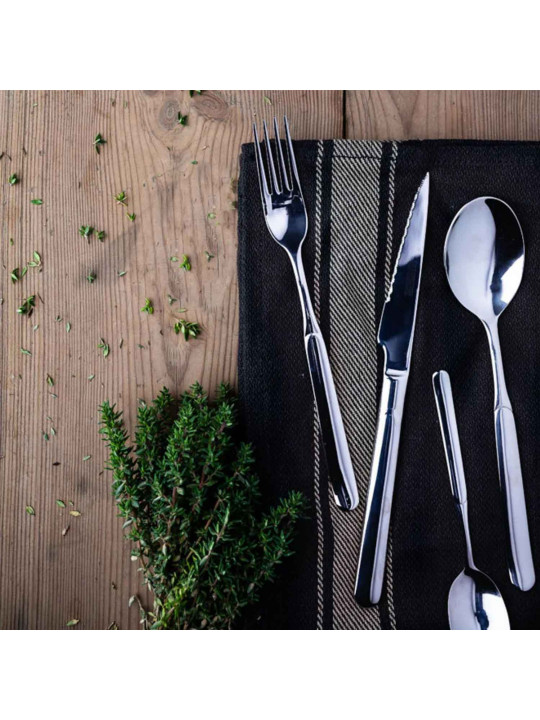 Սեղանի դանակ-պատառաքաղ MONIX M114974 MILAN 24PC SET (E) W/STEAK KNIFE 