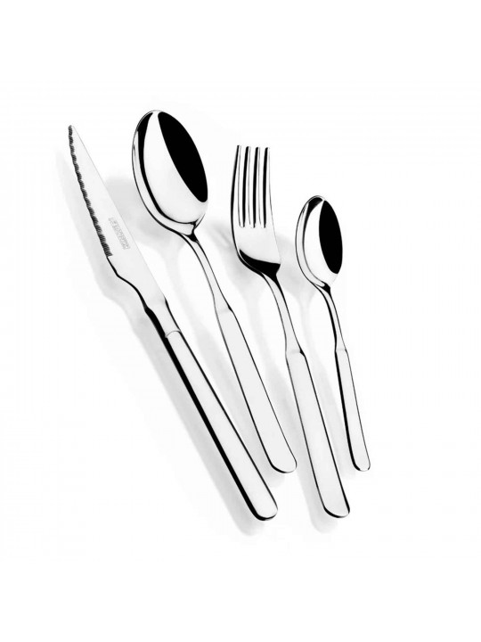 Սեղանի դանակ-պատառաքաղ MONIX M114974 MILAN 24PC SET (E) W/STEAK KNIFE 