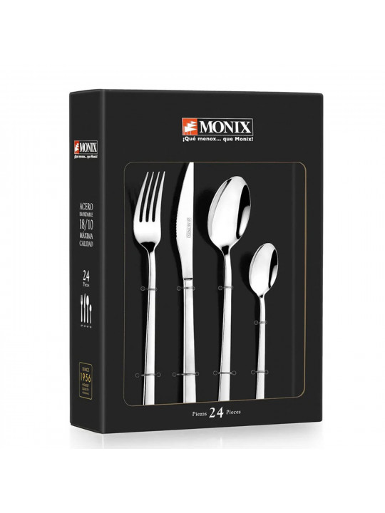 Սեղանի դանակ-պատառաքաղ MONIX M194974 CAPRI 24PC SET W/STEAK KNIFE 