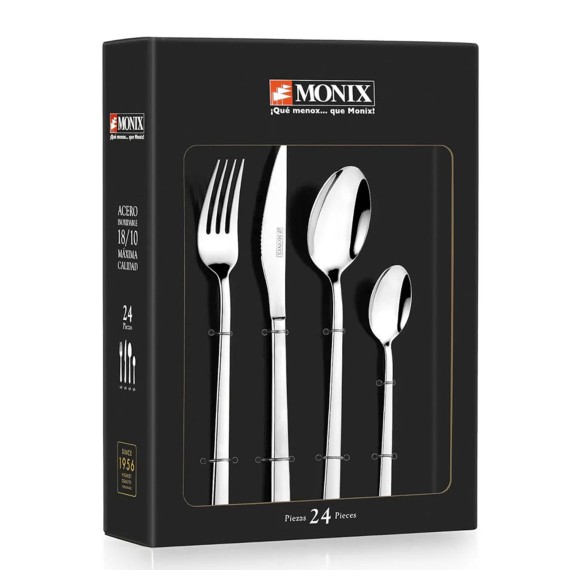 Սեղանի դանակ-պատառաքաղ MONIX M194974 CAPRI 24PC SET W/STEAK KNIFE 