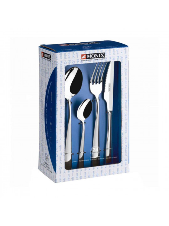 Սեղանի դանակ-պատառաքաղ MONIX M201074 GENOVA 24PC SET W/STEAK KNIFE 