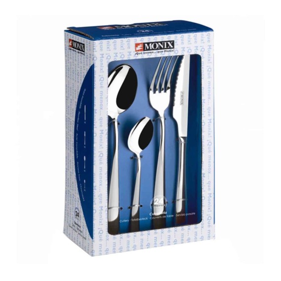 Набор столовых приборов MONIX M201074 GENOVA 24PC SET W/STEAK KNIFE 