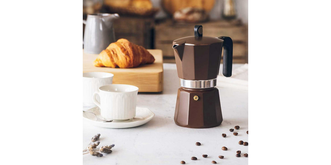 Coffee maker MONIX M671009 NEW CREAM 9 CUPS BROWN 