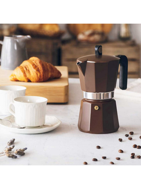 Սրճեփ MONIX M671009 NEW CREAM 9 CUPS BROWN 