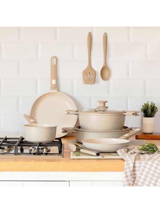 Casserols set MONIX M689901 DENMARK CREAM 10PC 
