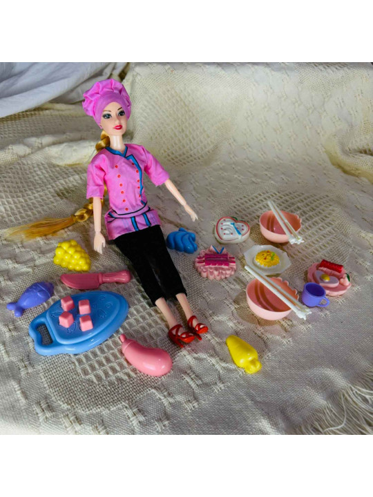 Մանկական հավաքածու XIMI 6936706472862 LOVELY GIRL CHEF DOLL SET (472862)