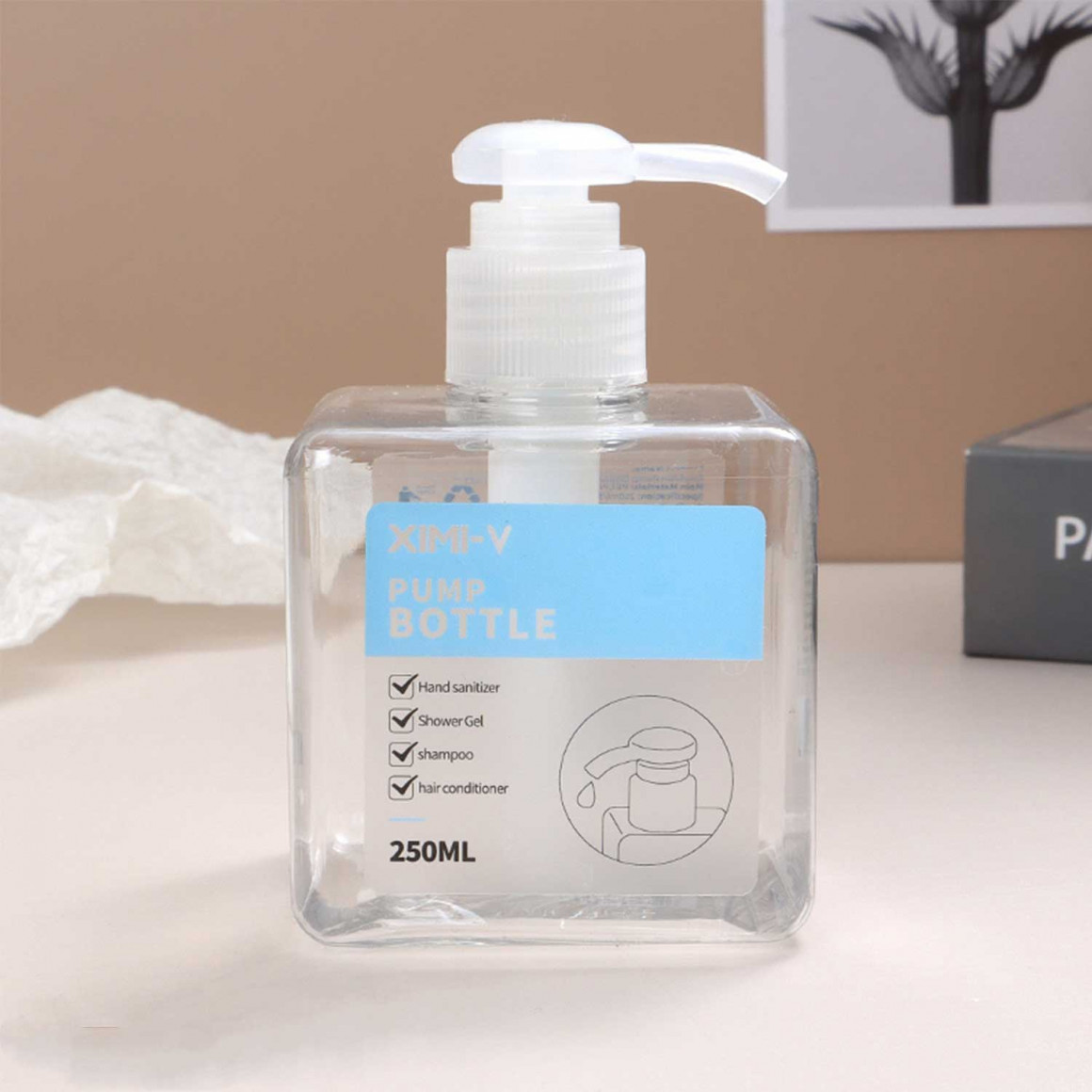 Հեղուկ օճառի դատարկ շիշ XIMI 6941963949057 PUMP DISPENSING BOTTLE (949057)