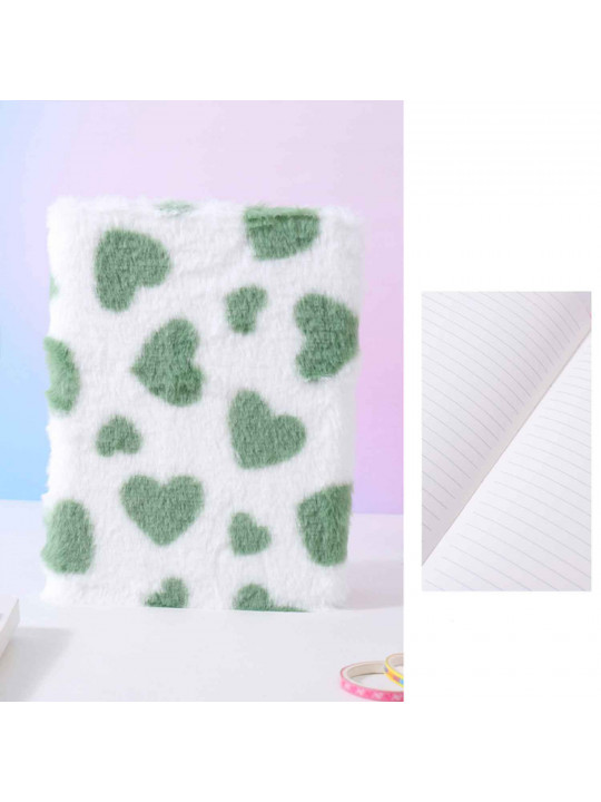 Գրենական պարագաներ XIMI 6941963952576 HEART PLUSH LINED NOTEBOOK (952576)
