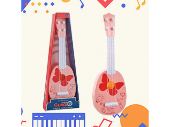 Children collection XIMI 6941963962100 BUTTERFLY PAINTED GUITAR TOY (962100)