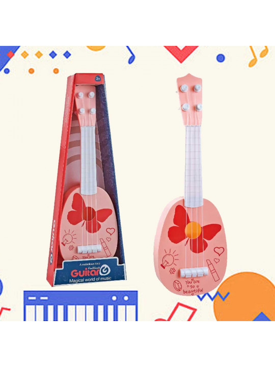 Մանկական հավաքածու XIMI 6941963962100 BUTTERFLY PAINTED GUITAR TOY (962100)