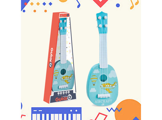 Մանկական հավաքածու XIMI 6941963962117 AIRPLANE PAINTED GUITAR TOY (962117)